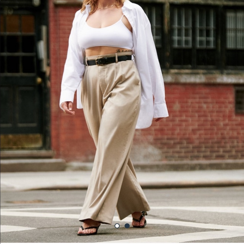 Tailored wide leg pants